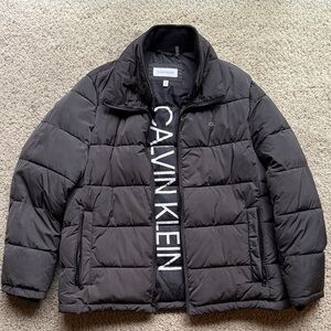 Calvin Klein Men's Charcoal Puffer Jacket